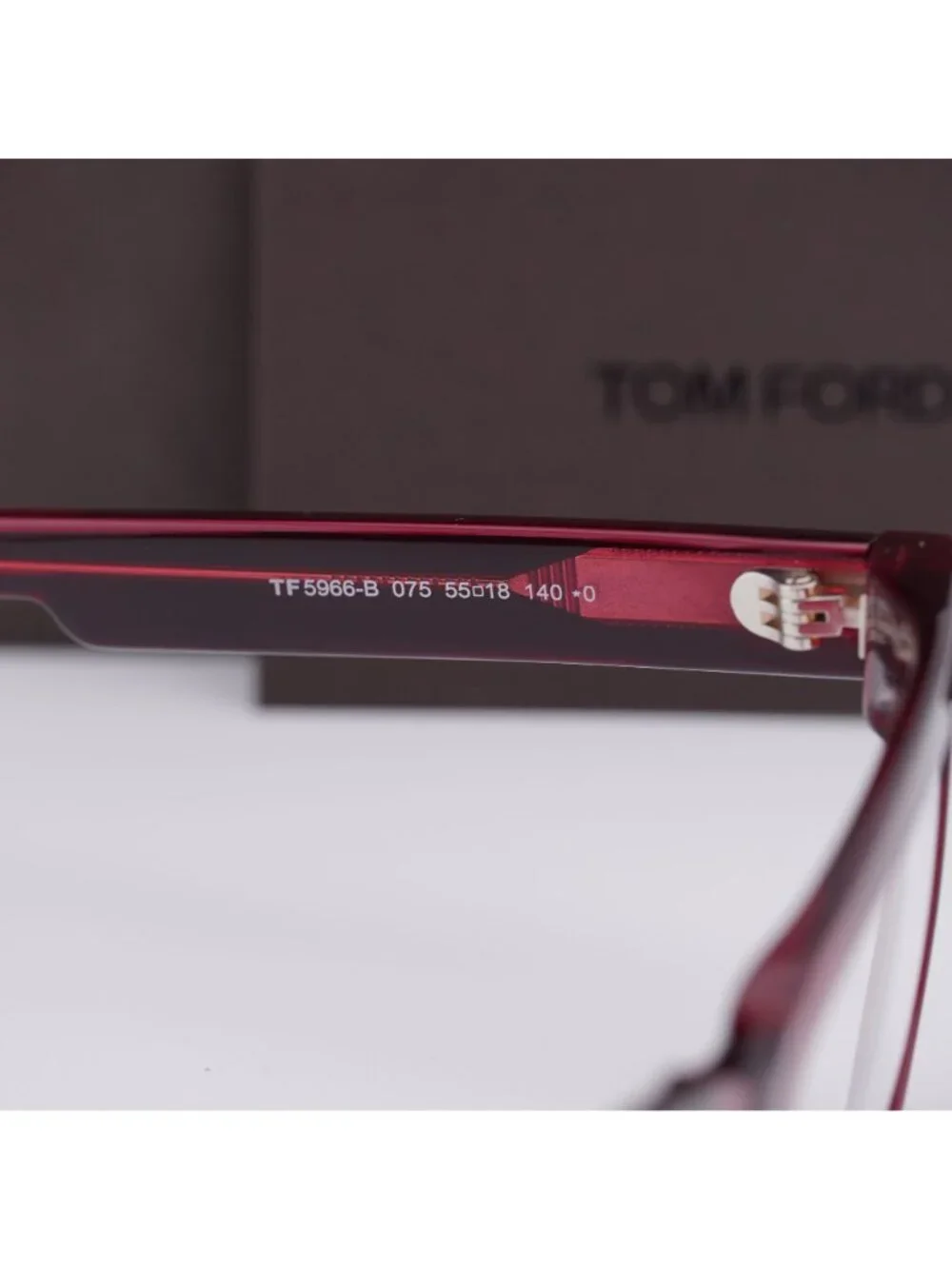 Tom Ford FT5966-B 075 Rectangle Eyeglasses 55mm - Shiny Fuchsia